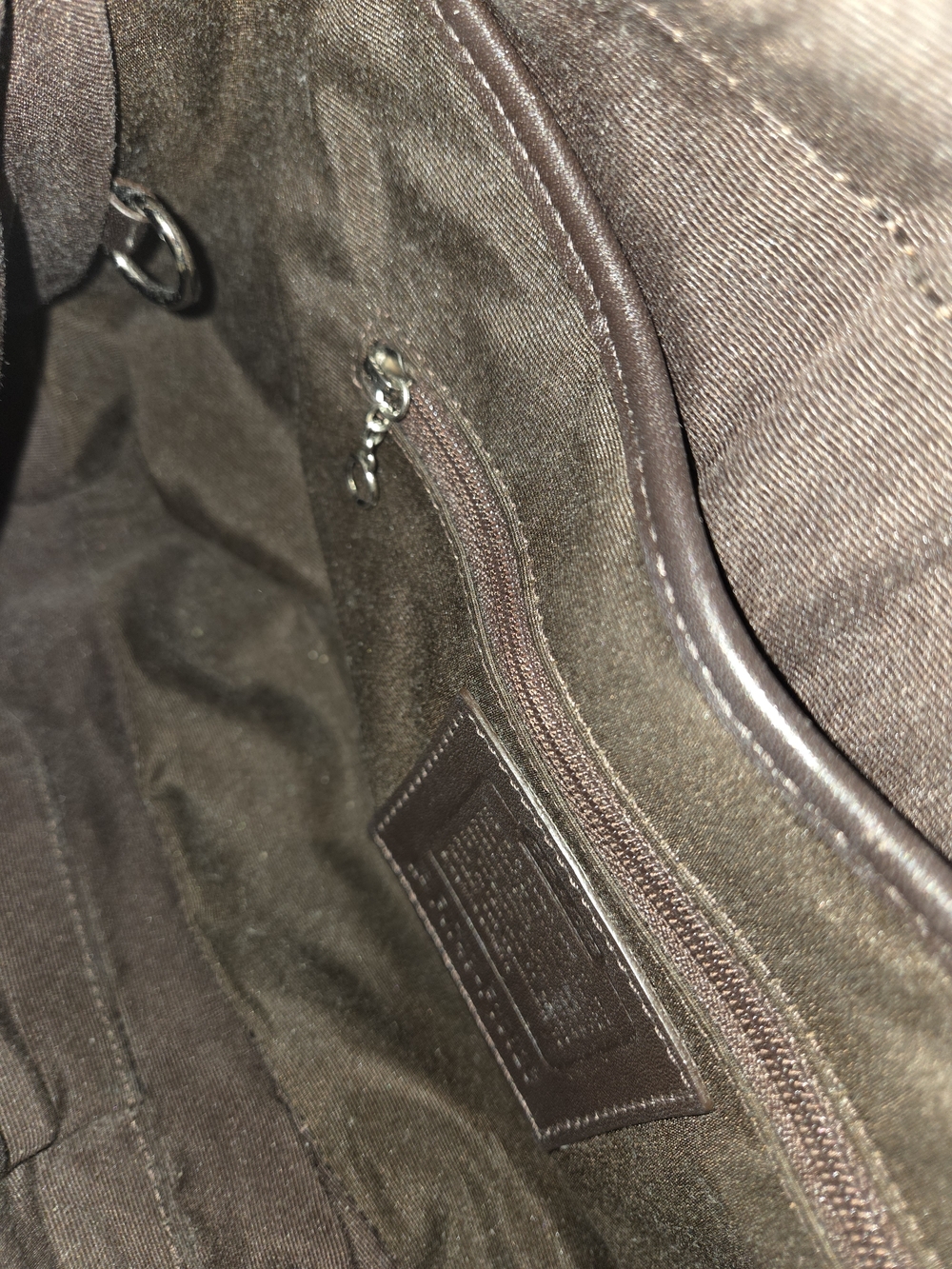 Coach Signature Jacquard Brown Shoulder Bag - Picture 8 of 9